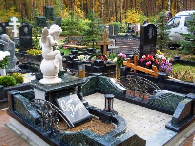 Изготовление памятников из гранита на кладбище в Москве