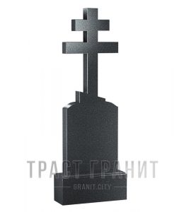 Памятник с крестом из гранита на могилу К130
