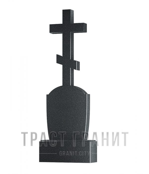 Памятник с крестом из гранита на могилу К112