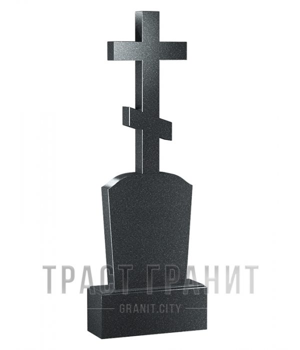 Памятник с крестом из гранита на могилу К118