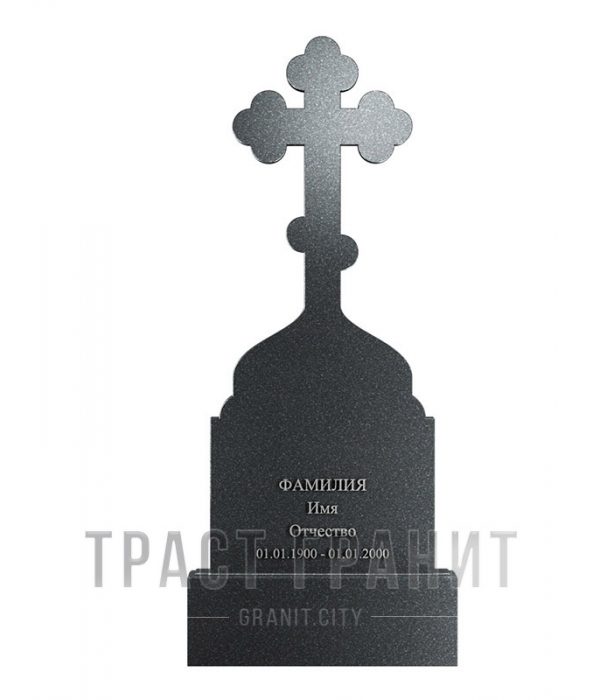Памятник с крестом из гранита на могилу К142