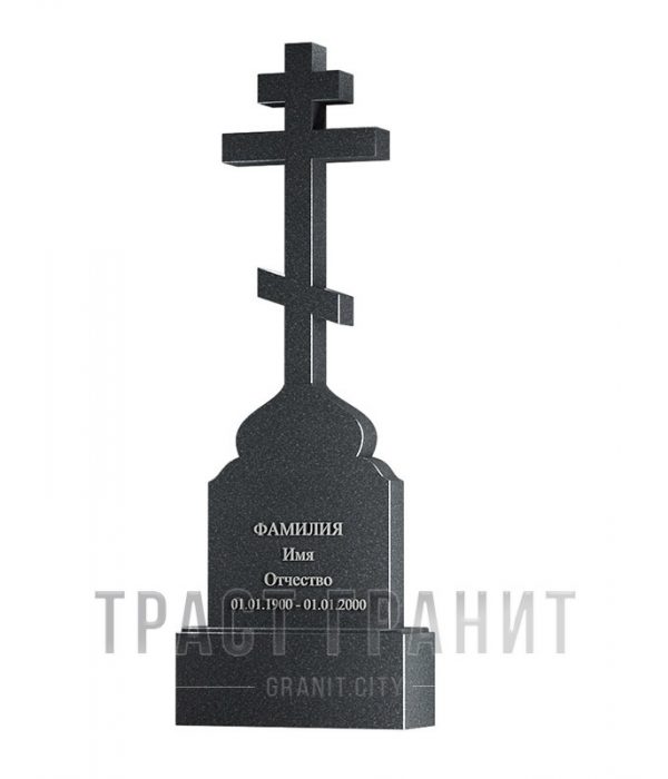Памятник с крестом из гранита на могилу К147