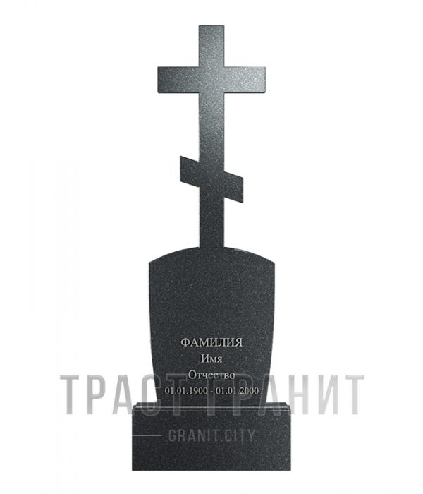 Памятник с крестом из гранита на могилу К156