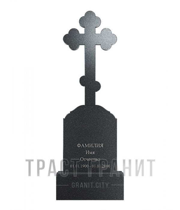 Памятник с крестом из гранита на могилу К157